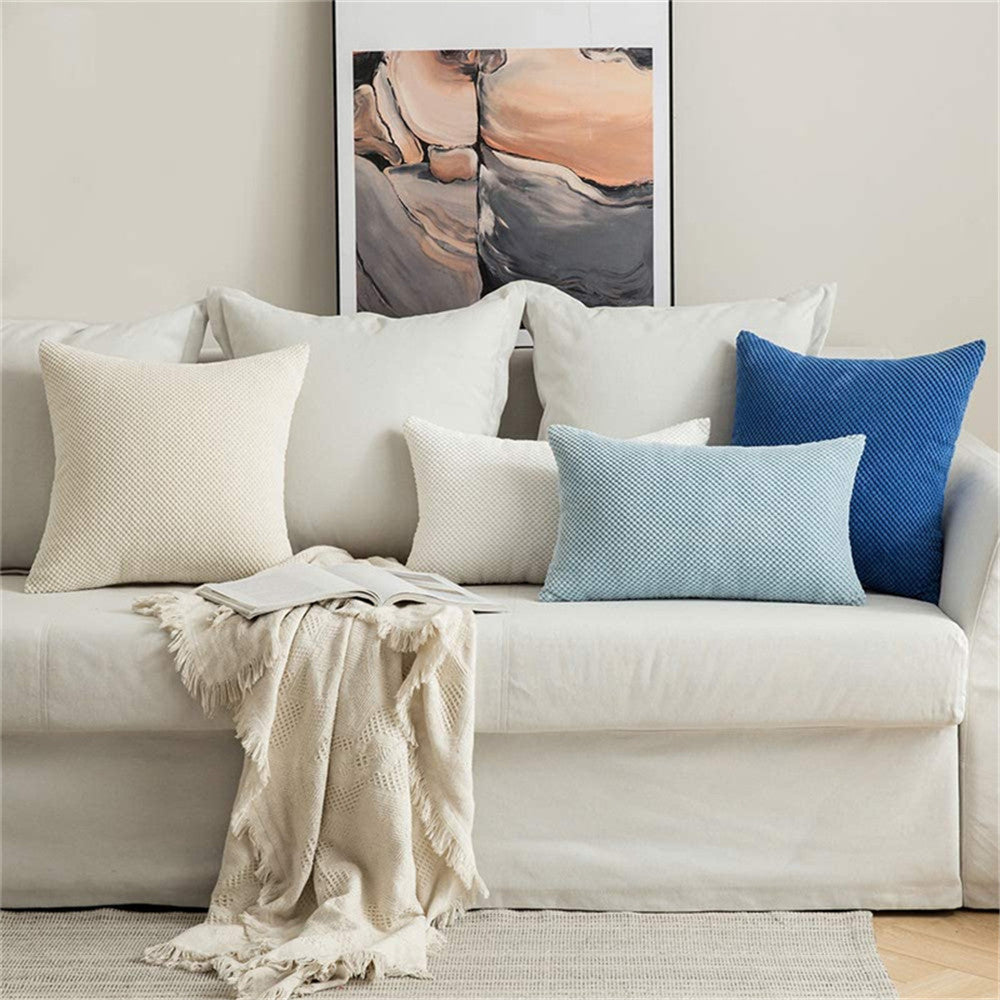 Cross Shape Solid Color FULL set of Throw Pillow (With Insert) size 18"x18" many colors