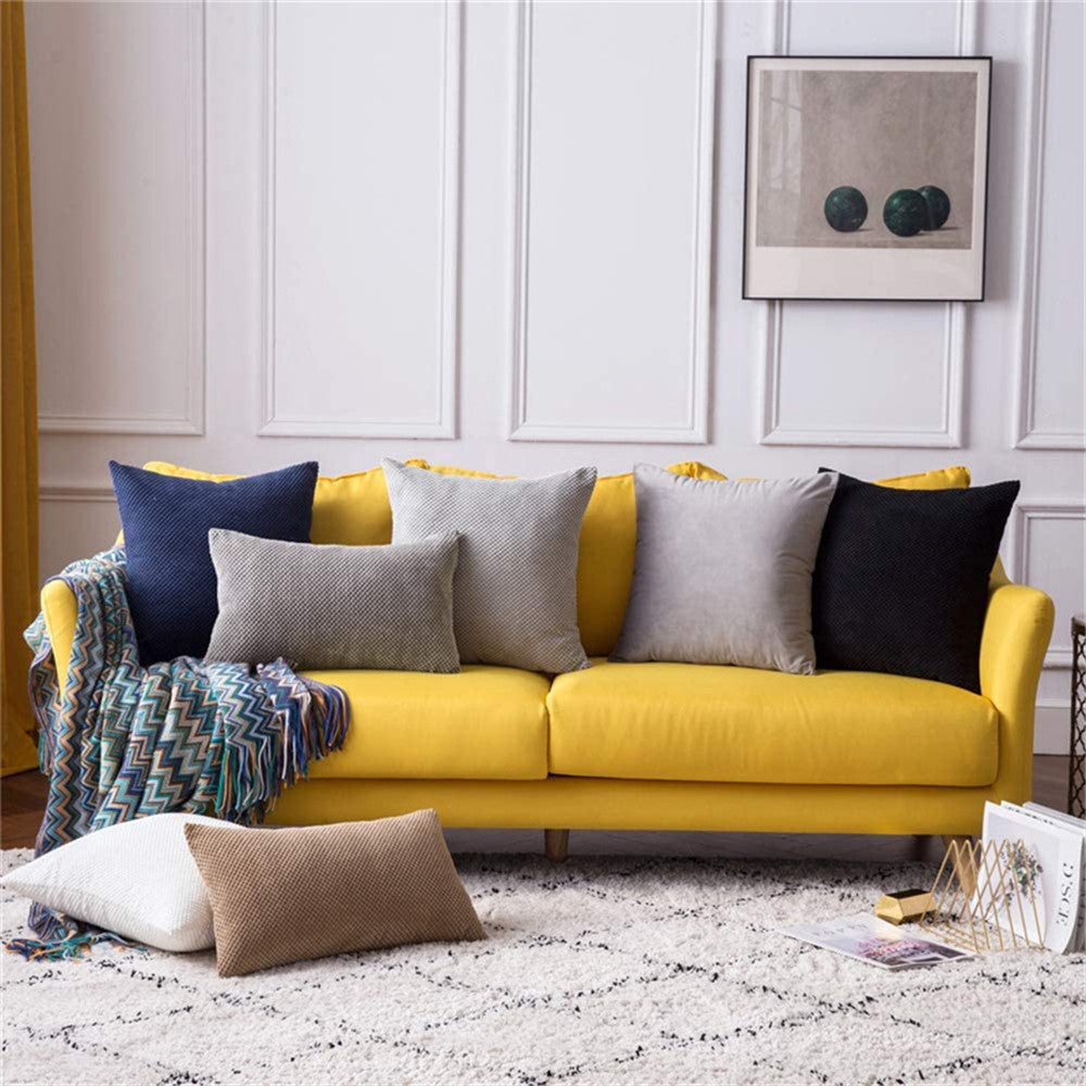 Cross Shape Solid Color FULL set of Throw Pillow (With Insert) size 18"x18" many colors