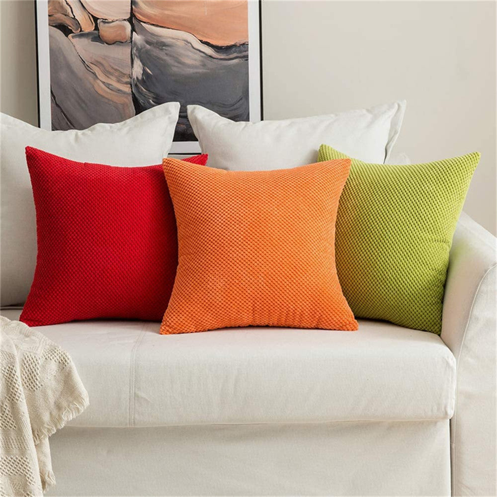 Cross Shape Solid Color FULL set of Throw Pillow (With Insert) size 18"x18" many colors