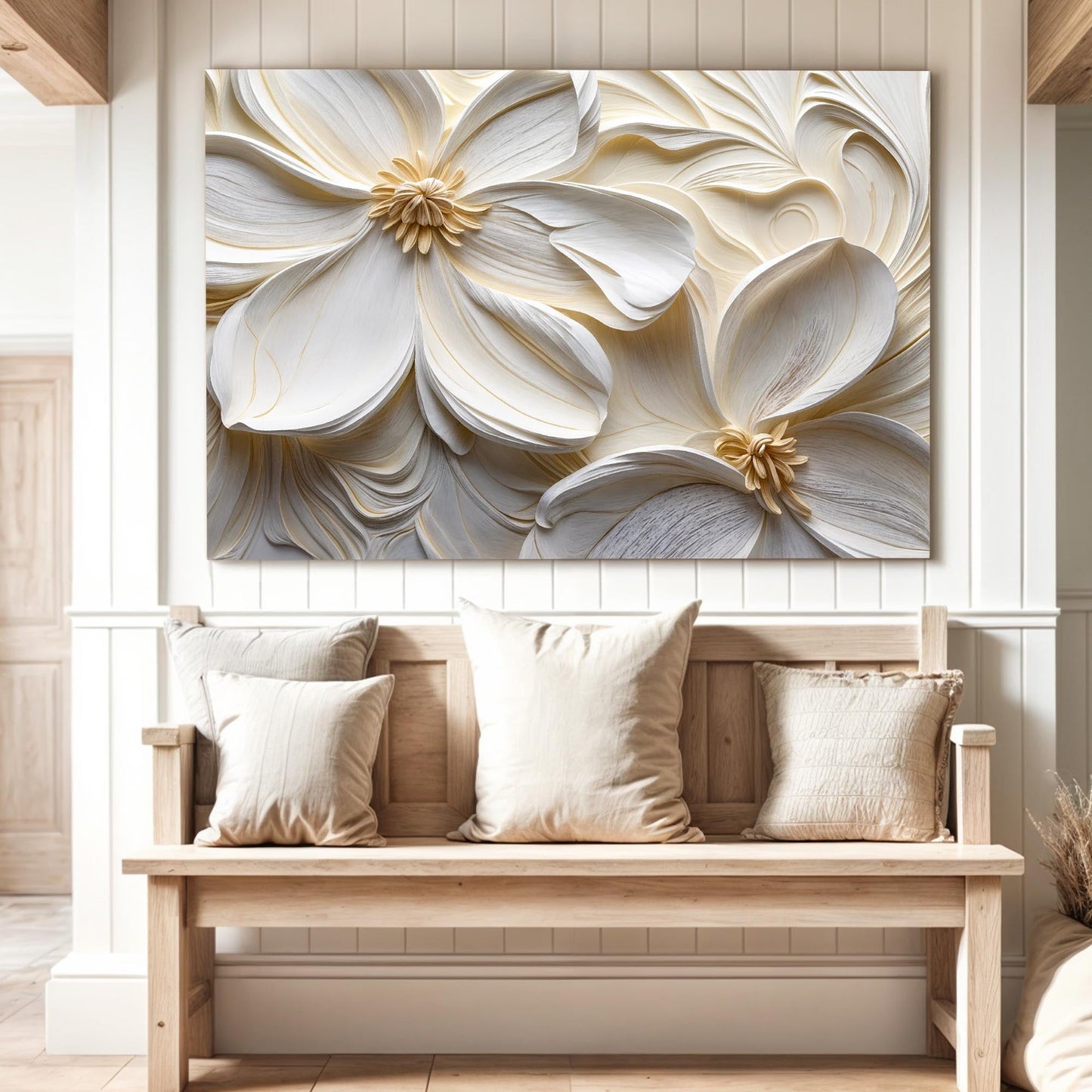 3D Minimalist Flower Wall Art II