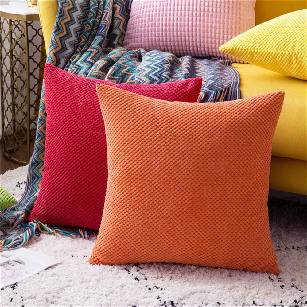 Cross Shape Solid Color FULL set of Throw Pillow (With Insert) size 18"x18" many colors