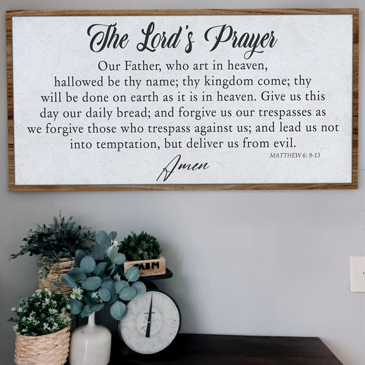 The Lord's Prayer Faith Sign II