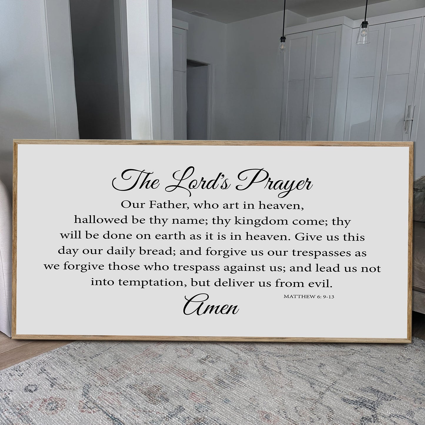 The Lord's Prayer Faith Sign