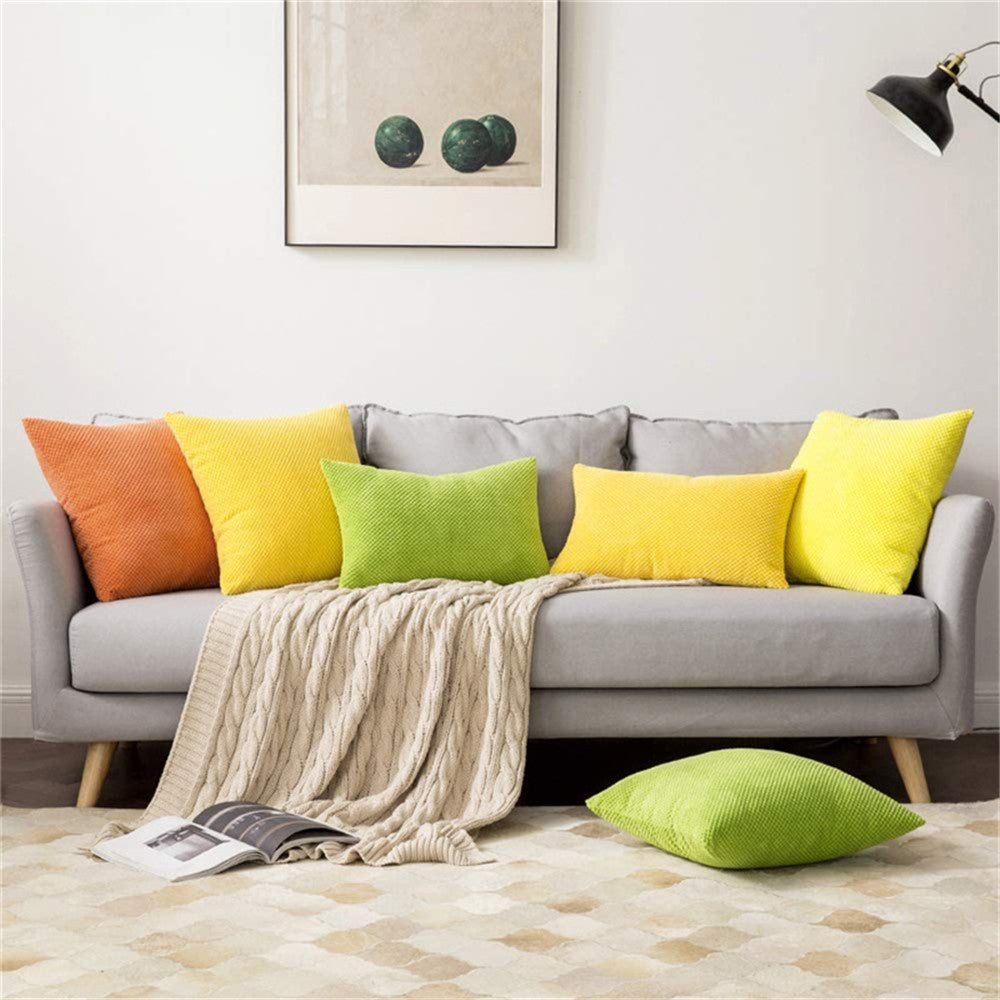 Cross Shape Solid Color FULL set of Throw Pillow (With Insert) size 18"x18" many colors