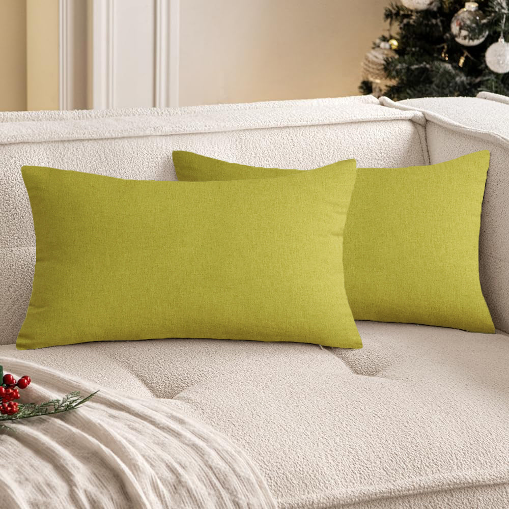 Solid Color Outdoor Waterproof Throw Pillow cover AND Insert  Square or Rectangle