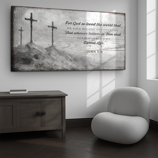 John 3:16: For God So Loved The World Faith Sign VIII