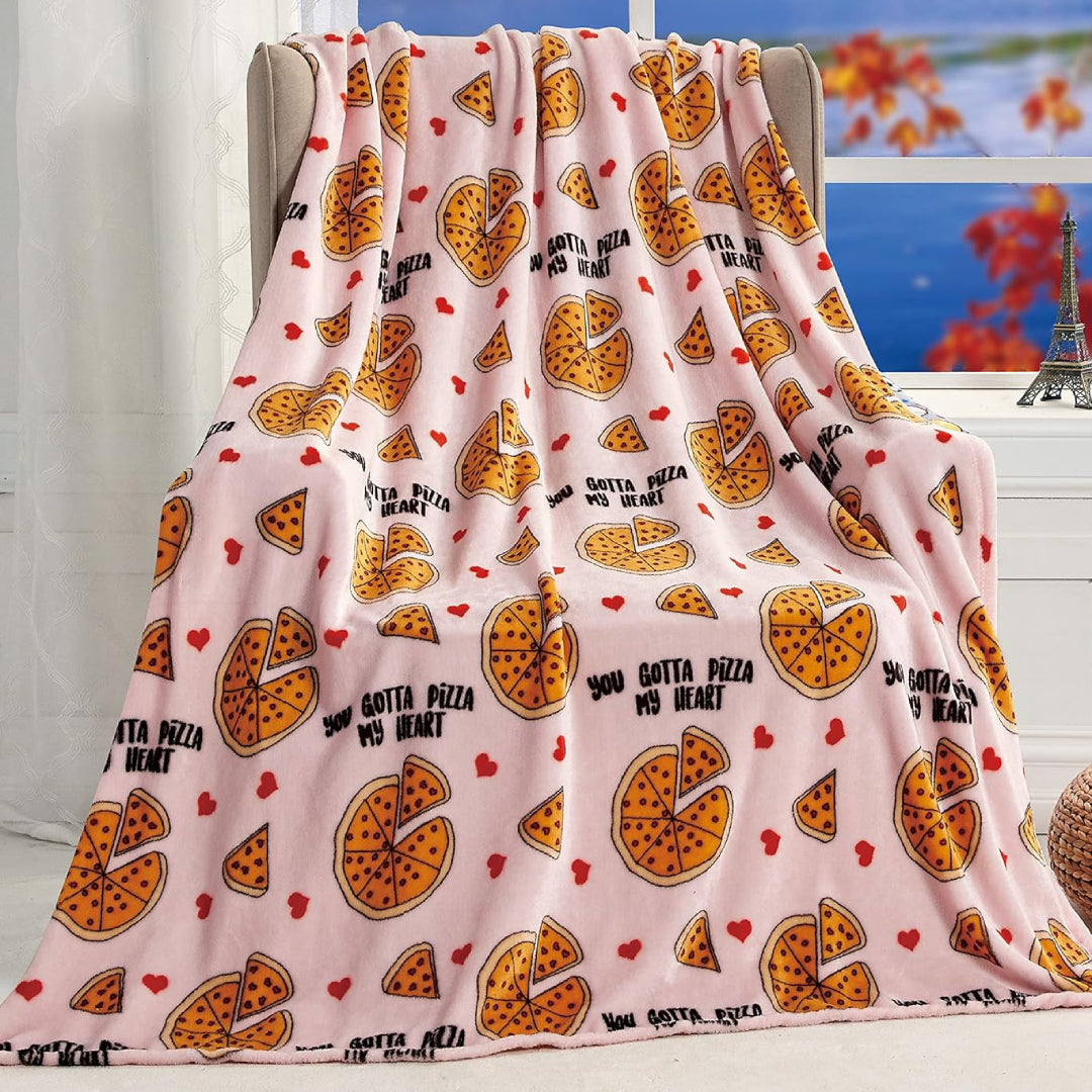 Ultra Plush Mothers Day Valentine's Day Heart-Themed Throw Blanket – Soft, Cozy, and Luxurious Fleece, 50" x 60"