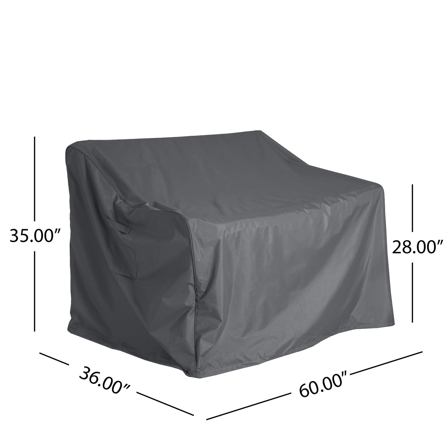 Shield Outdoor Loveseat Sofa Cover Dark Gray