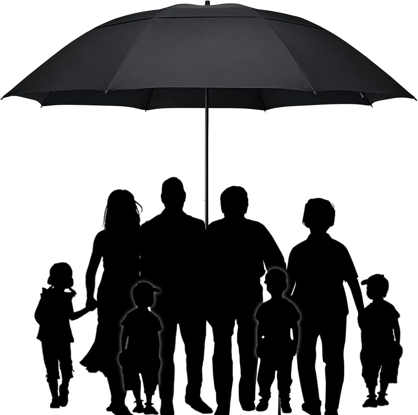 80 Inch Windproof Golf Umbrella For Family Outdoor Use