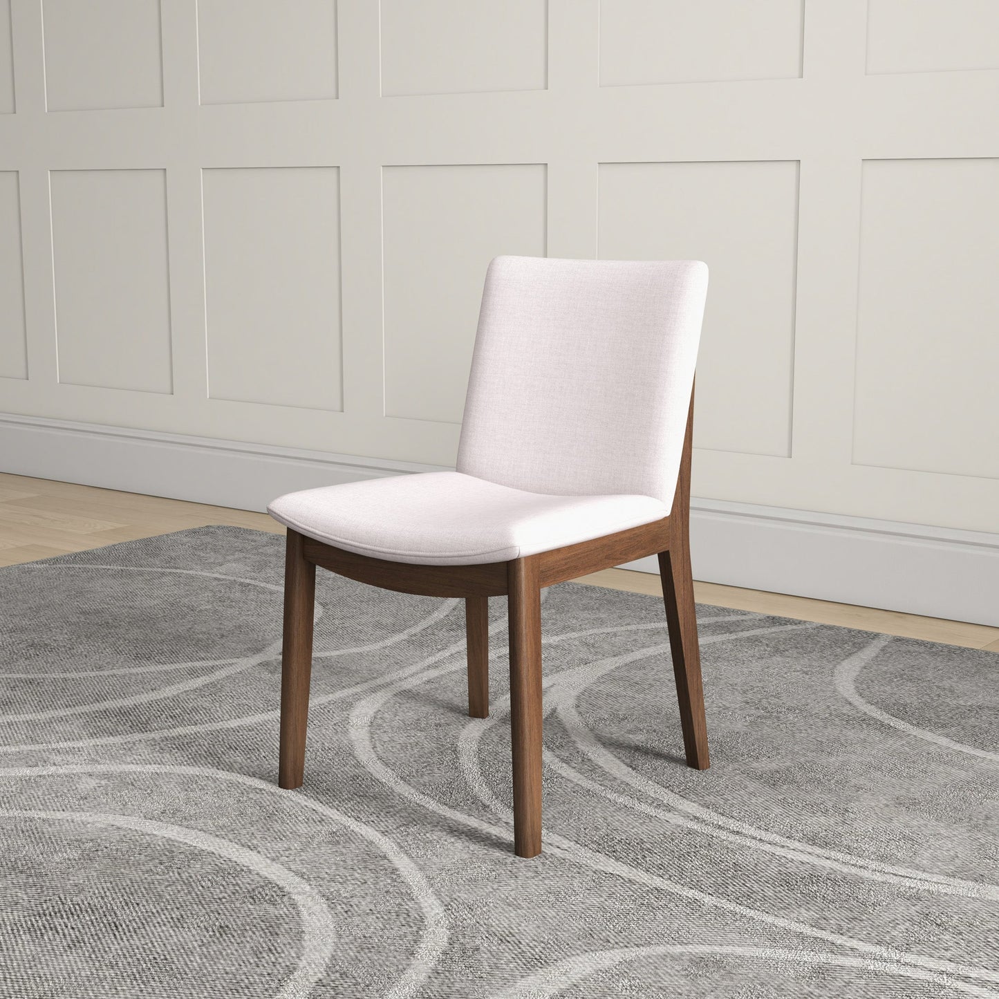 Modern Laura Mid-Century Modern Solid Wood Dining Chair Set