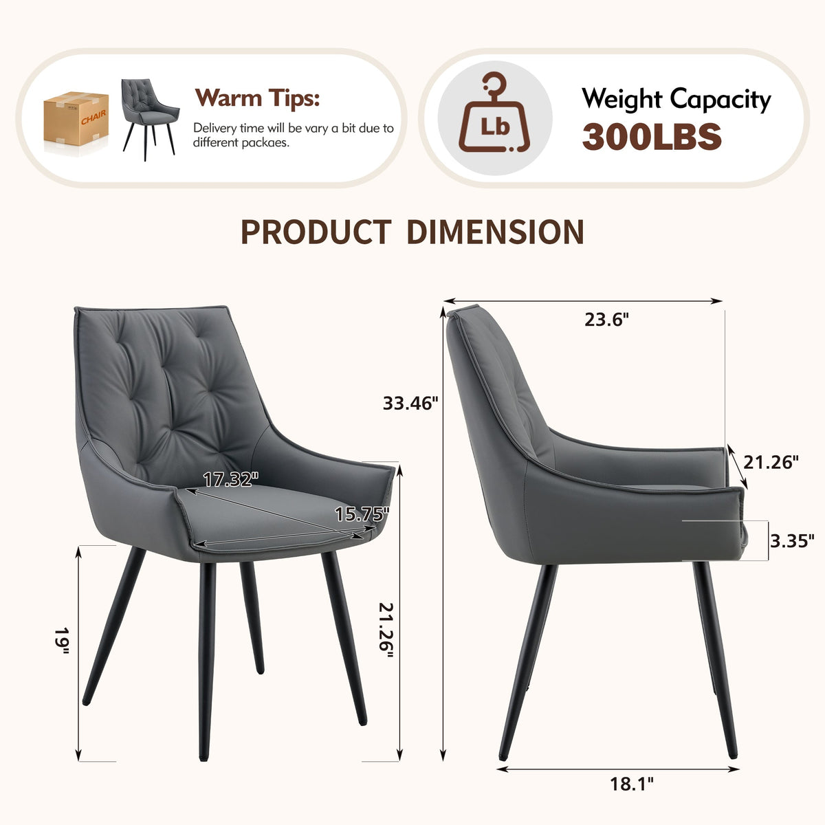 Dining Chairs Set of 2