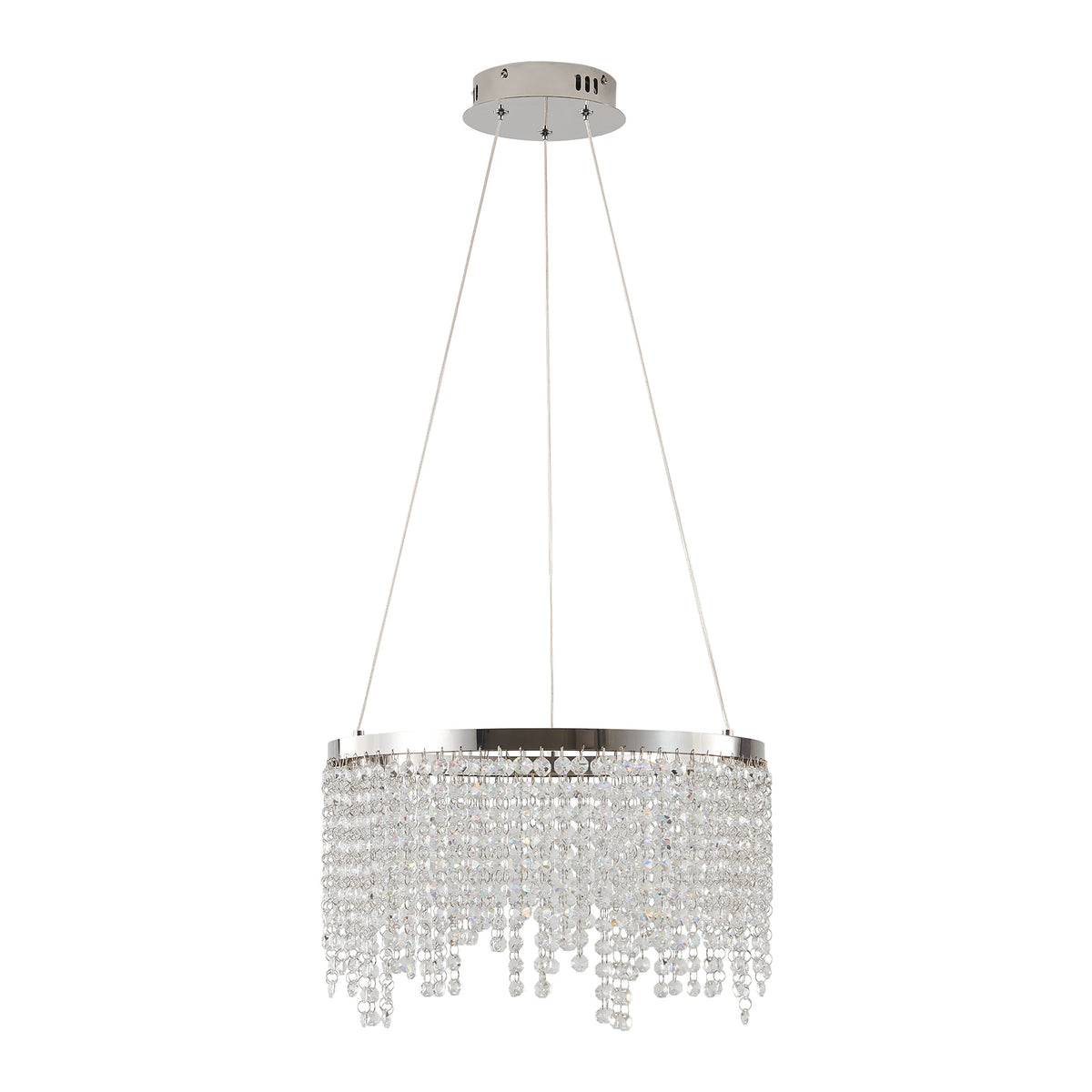16-Inch Luxury Crystal LED Chandelier