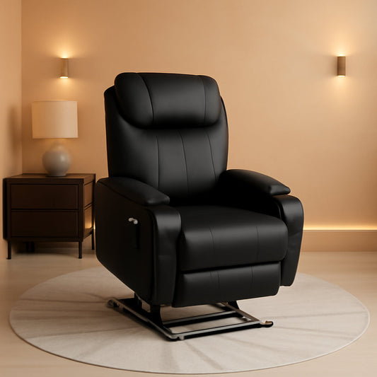 Power Lift Recliner Chair Leather With Massage For Elderly