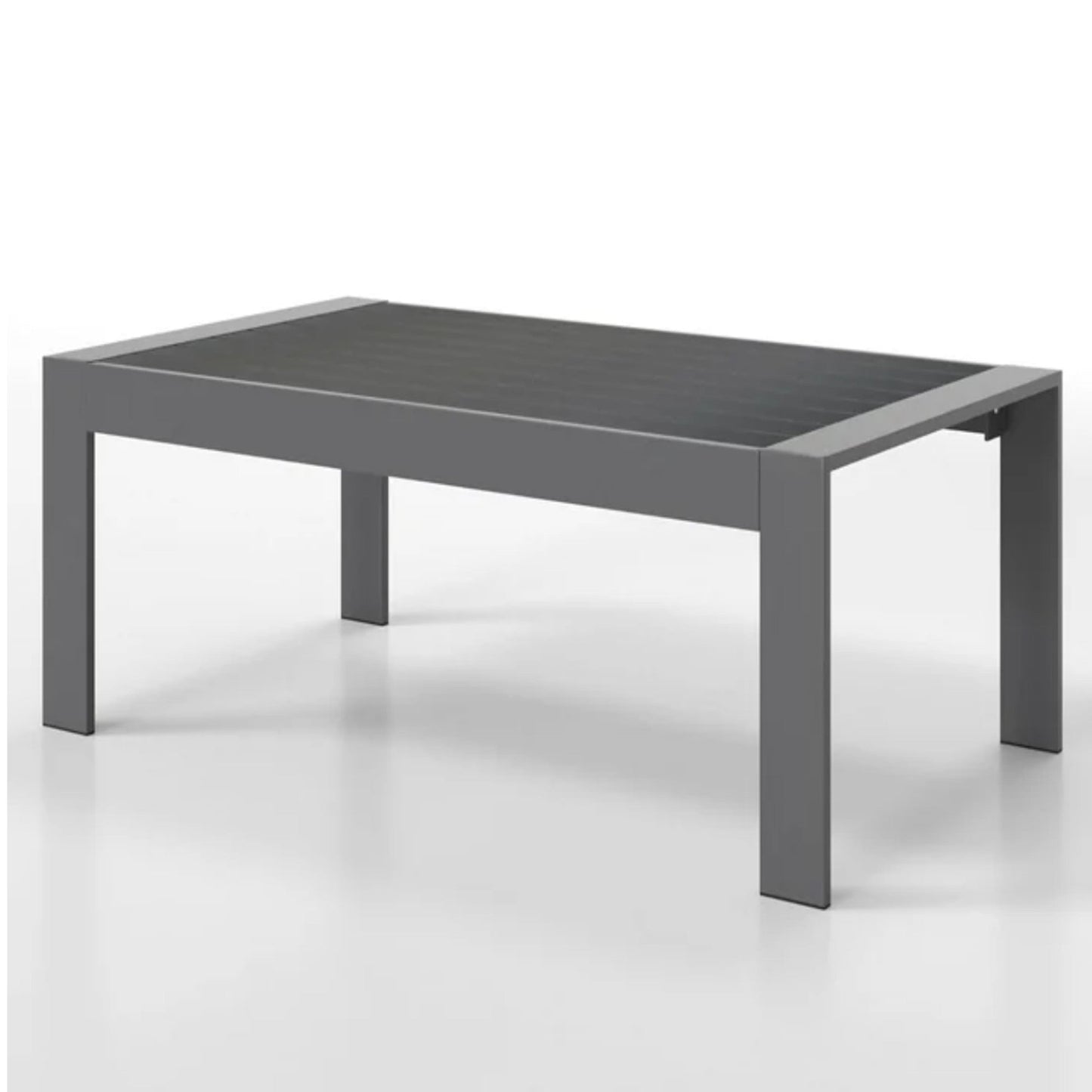 Modern 43" All-Weather Aluminum Patio Coffee Table