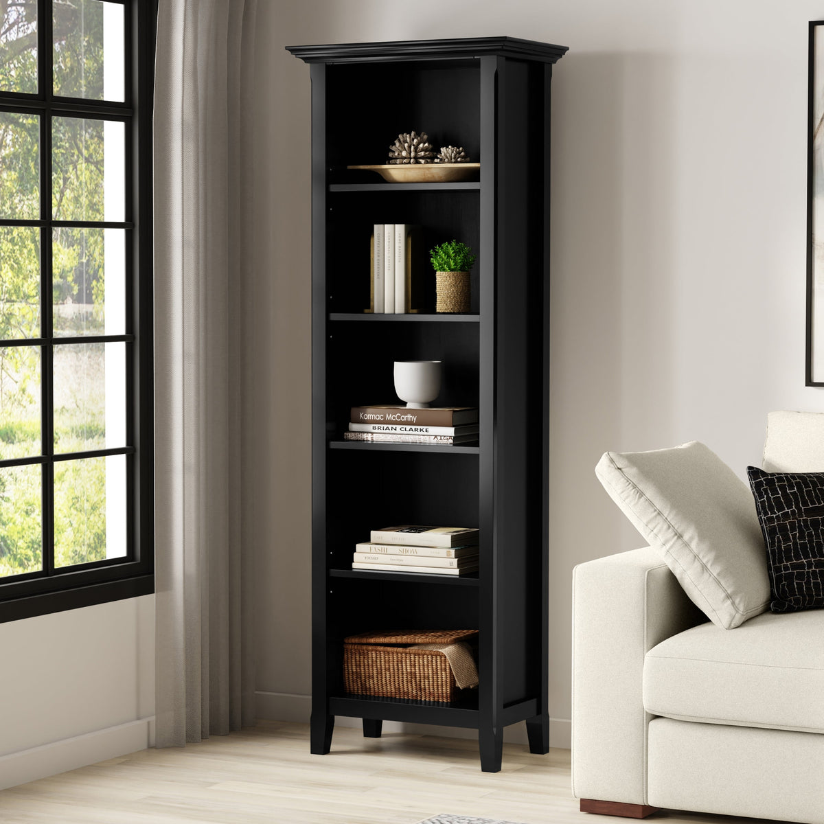 Amherst 24 Inch 5 Shelf Bookcase
