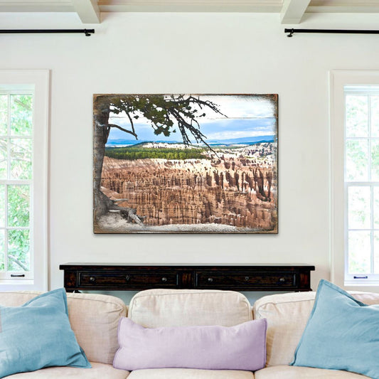 Canyon Tree View Art Wooden Wall Art by Nature Wonders - Nature Wildlife Decor  - 95281B