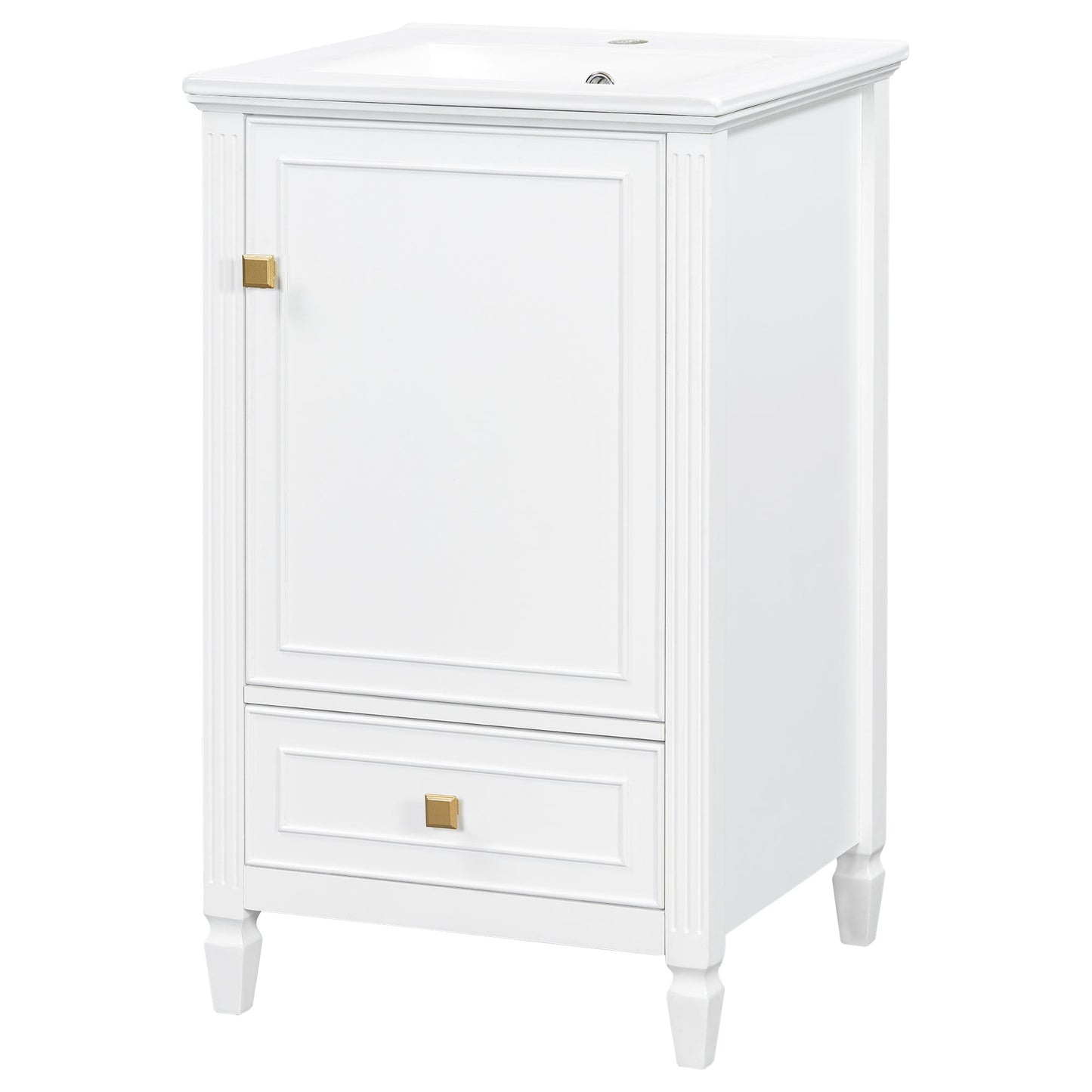 20" Bathroom Vanity with Ceramic Sink