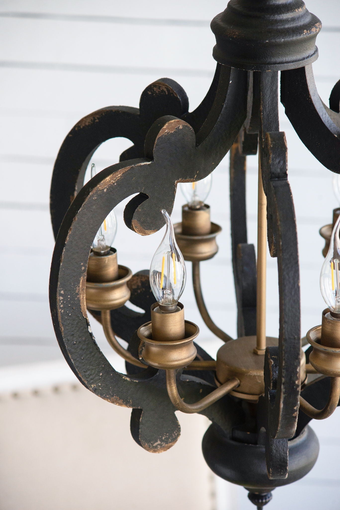 Farmhouse 6-Light Wood Chandelier Pendant Light Fixture