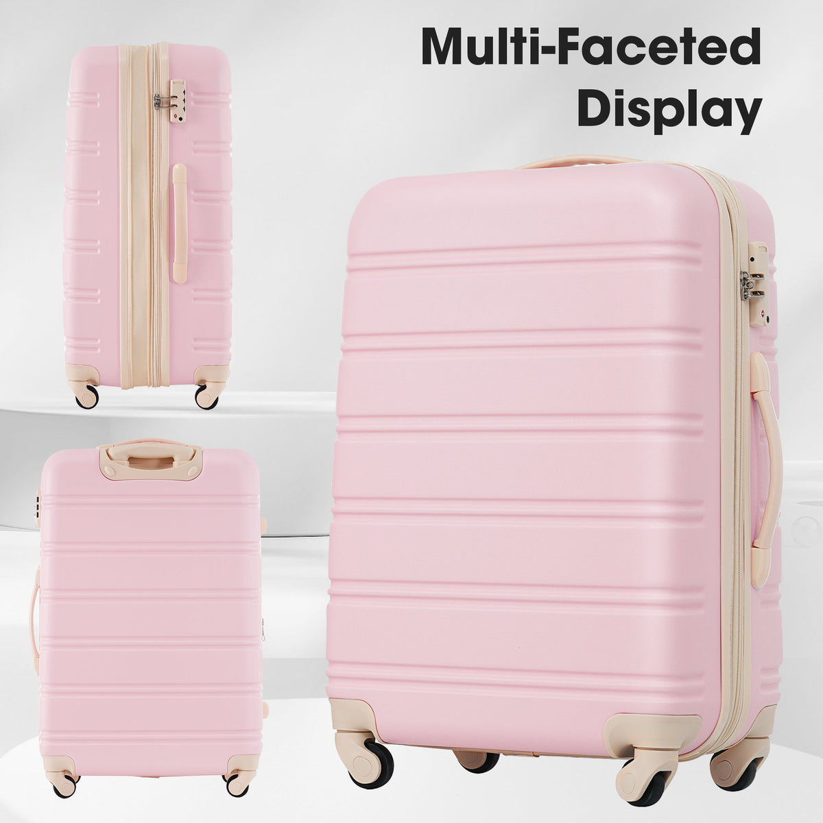Hardshell Luggage Sets 2Pcs + Bag Spinner Suitcase