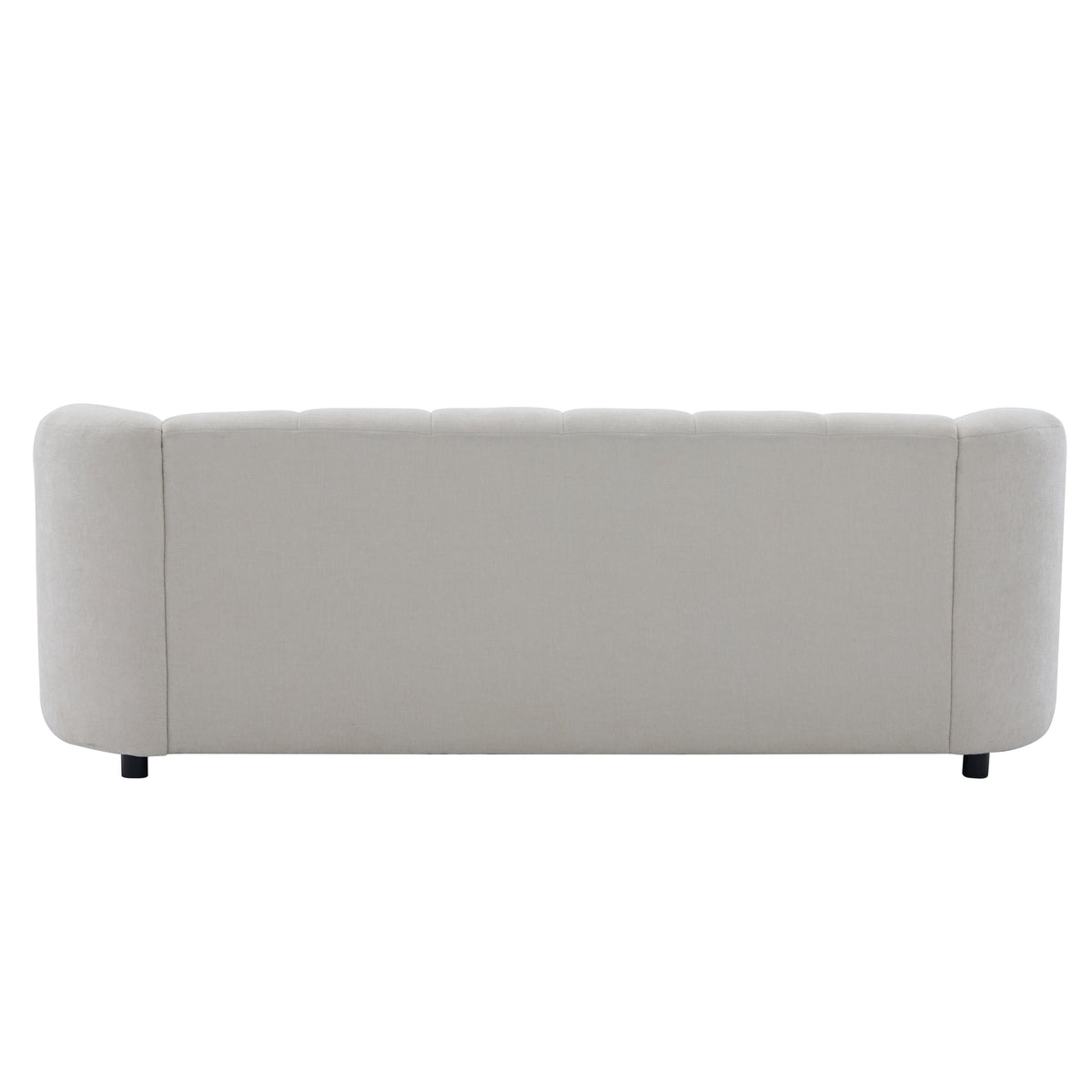 Mirelle 80 in. Modern Curved Chenille Sofa Couch