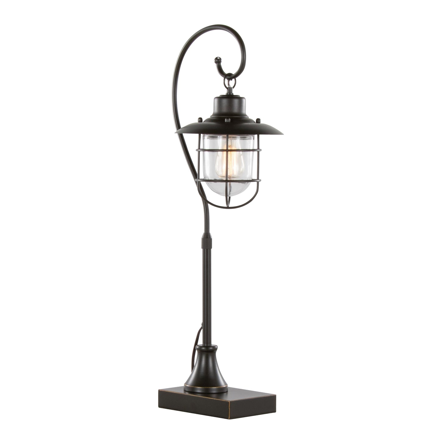 Landen 33" Contemporary Metal Task Lamp in Oil Rubbed Bronze - Set of 2