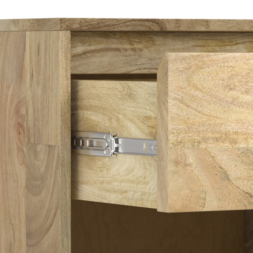 Hunter Solid Mango Wood Nightstand in Refined