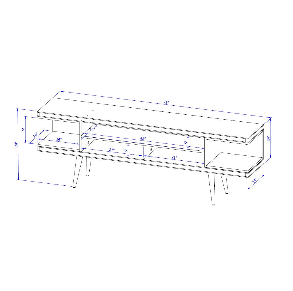 Utopia 70" TV Stand in Maple