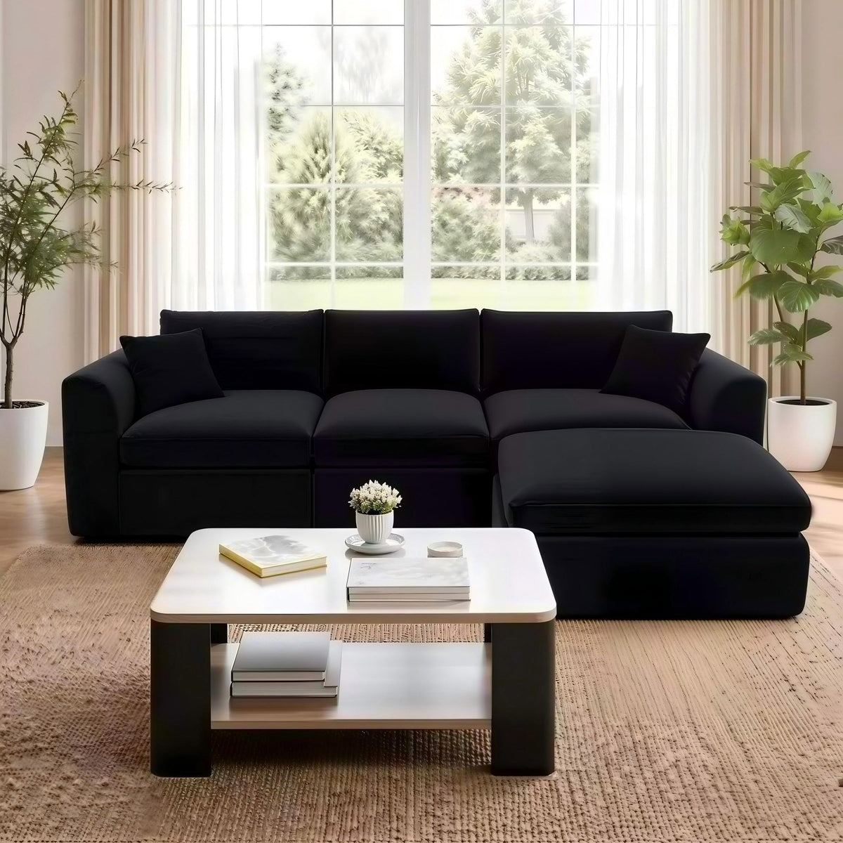 Compressed Modular Sectional Sofa