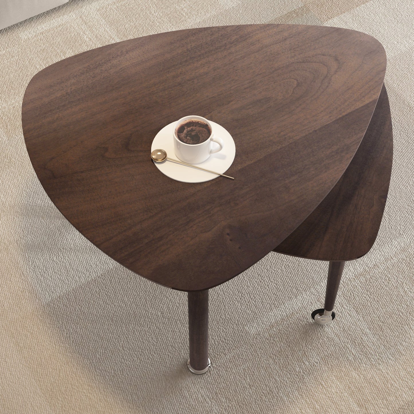 360 Degree Rotatable Modern Coffee Table
