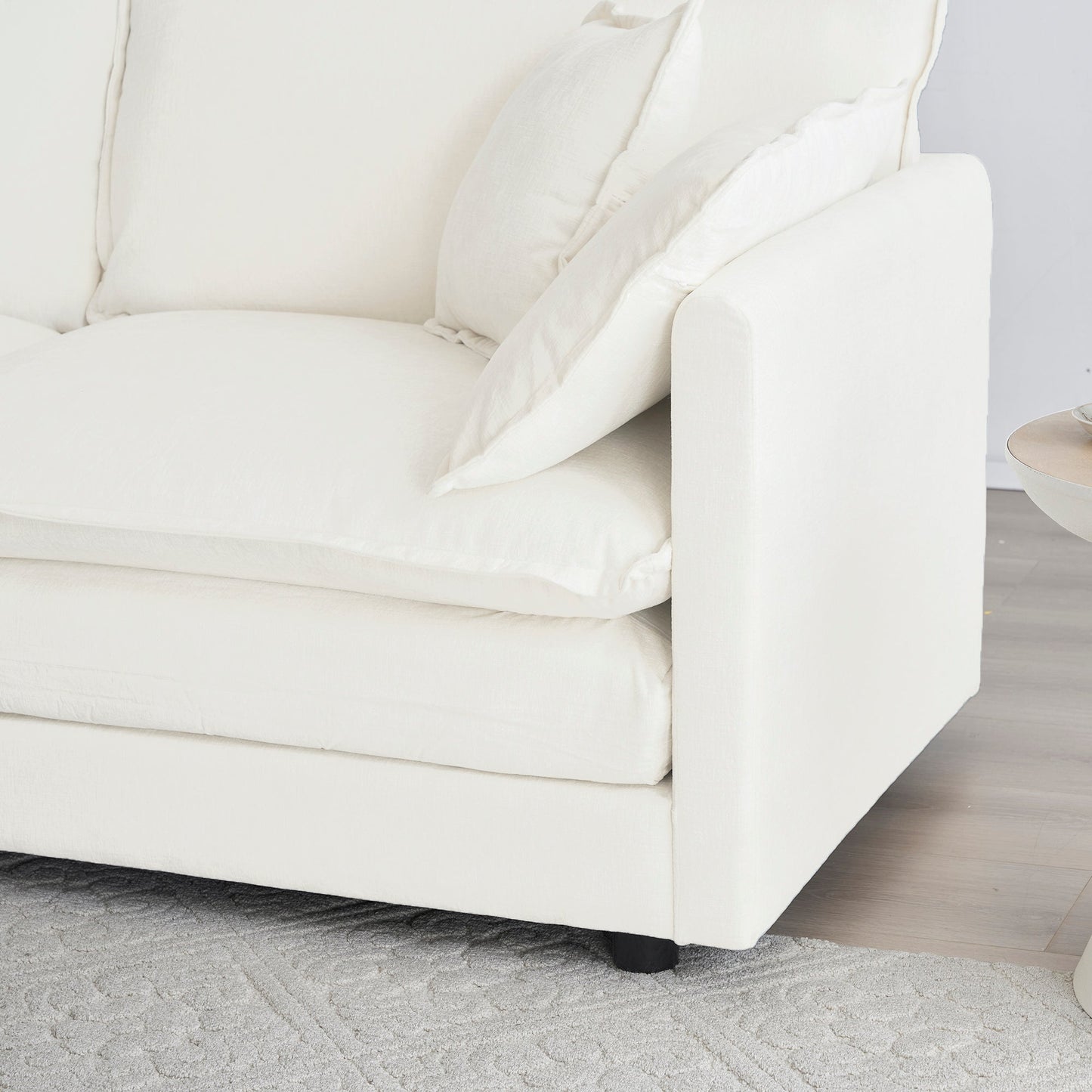Modular Sectional Sofa for Living Room, U Shaped Couch 5 Seater Convertible with Ottoman
