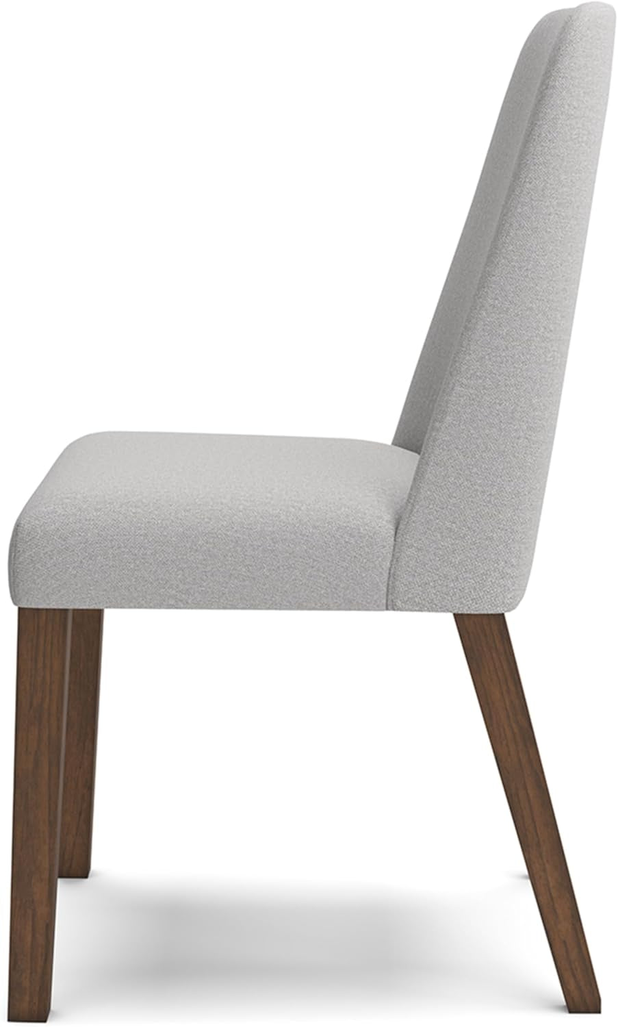 Lyncott Upholstered Side Dining Chair Set of 2 Cream Brown Foam Cushion