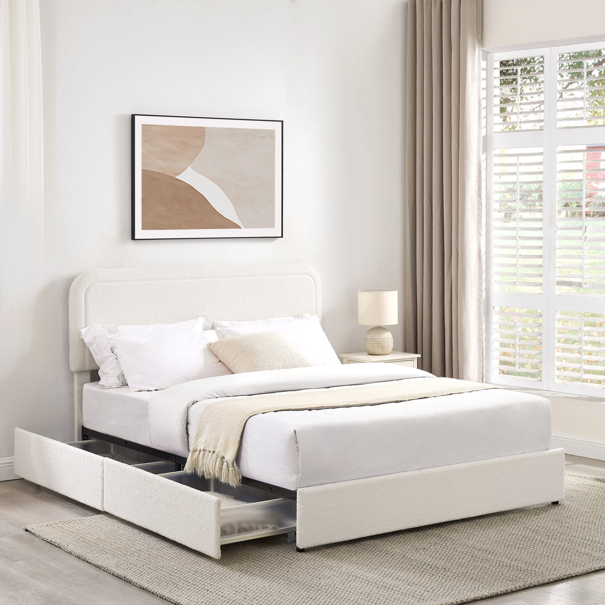 Liv Patented 2-Drawers Storage Bed - Queen Size
