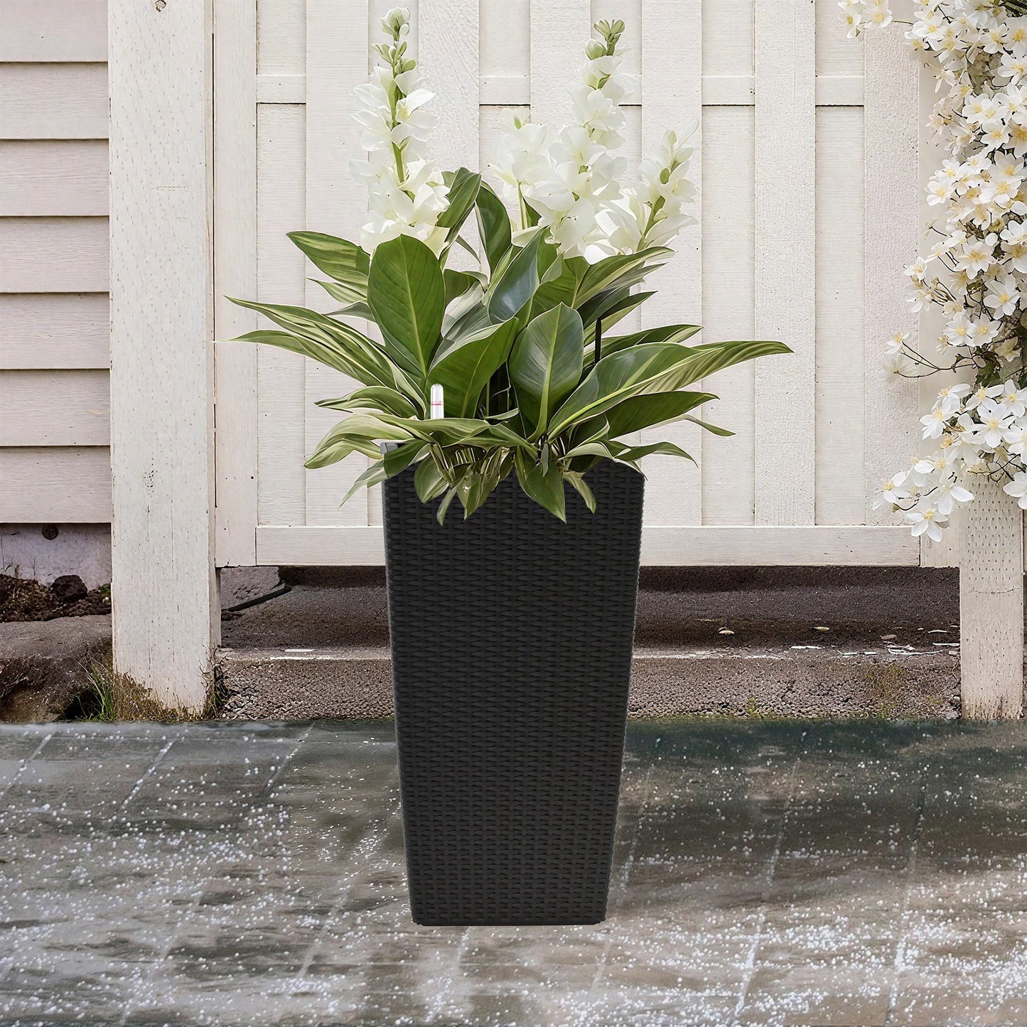 Pack of 2 Square Planters for Garden