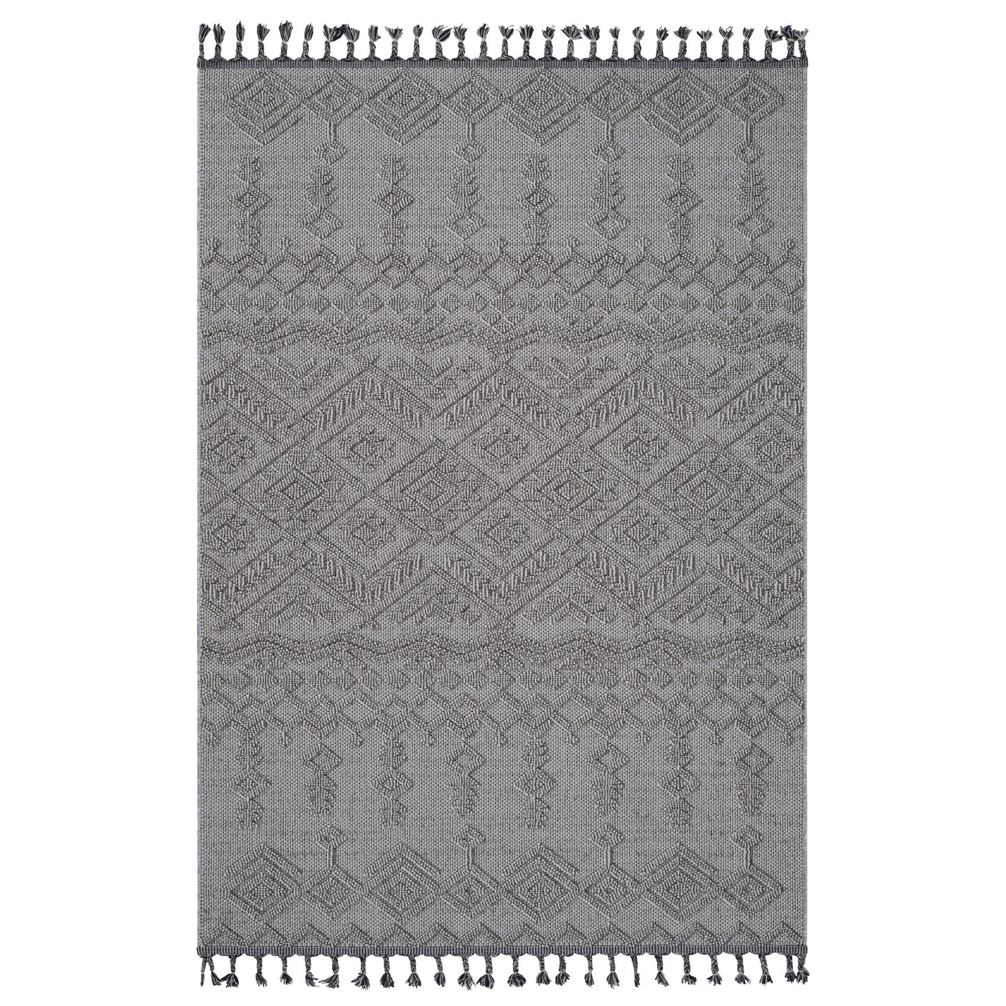 NAAR Guros Collection 8X10 White/White /Traditional Indoor/Outdoor Area Rug