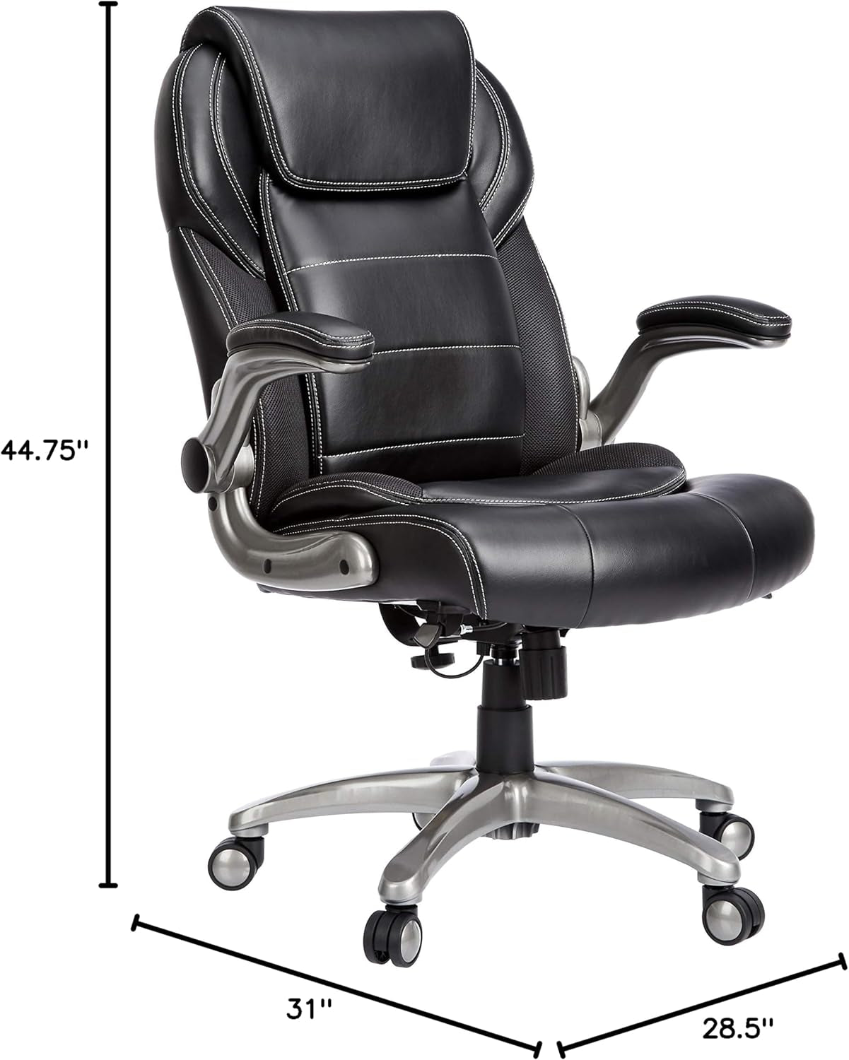 Ergonomic High Back Office Chair Black With Lumbar Support