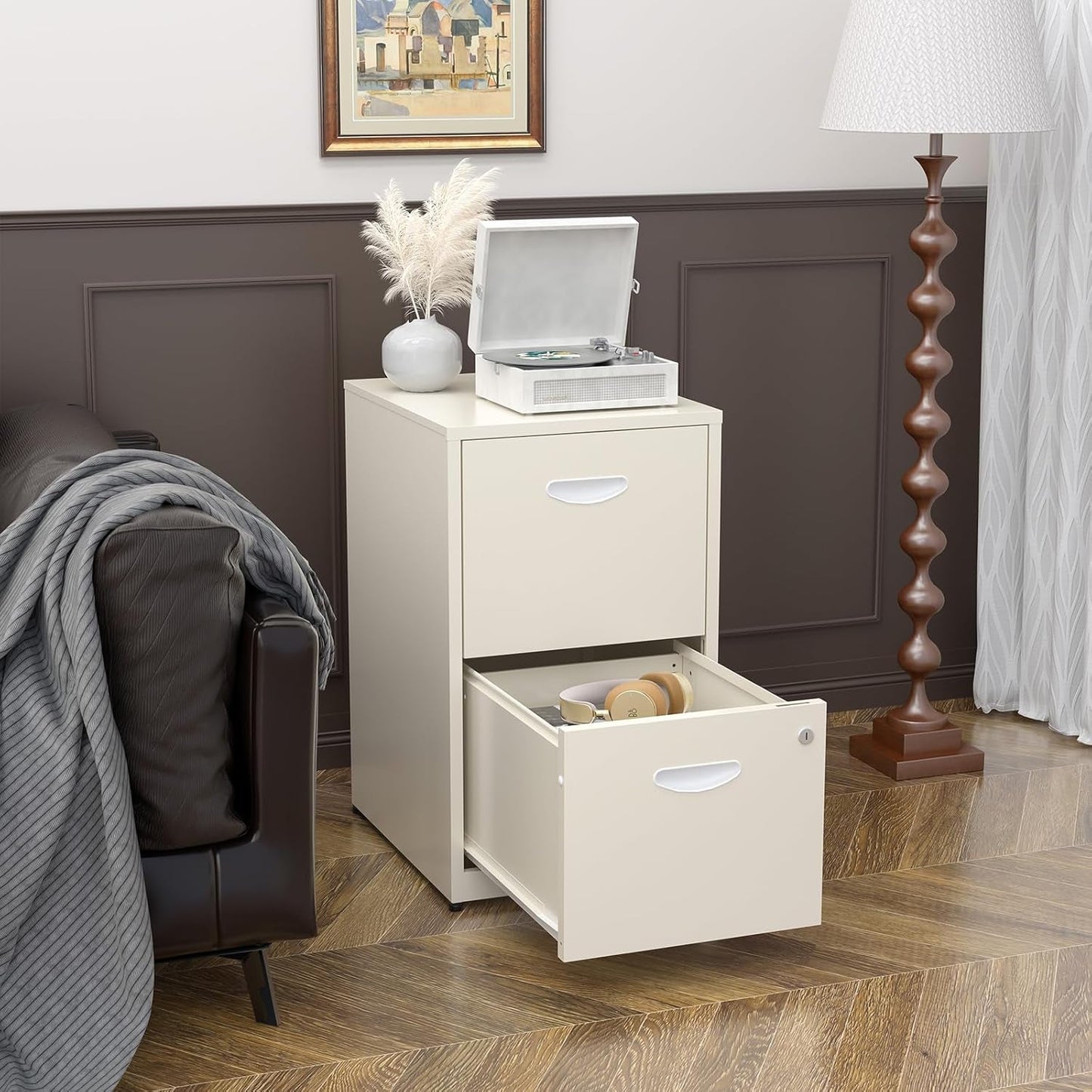 Filing Cabinet Two Drawer Lock For Letter Size Files Home Office