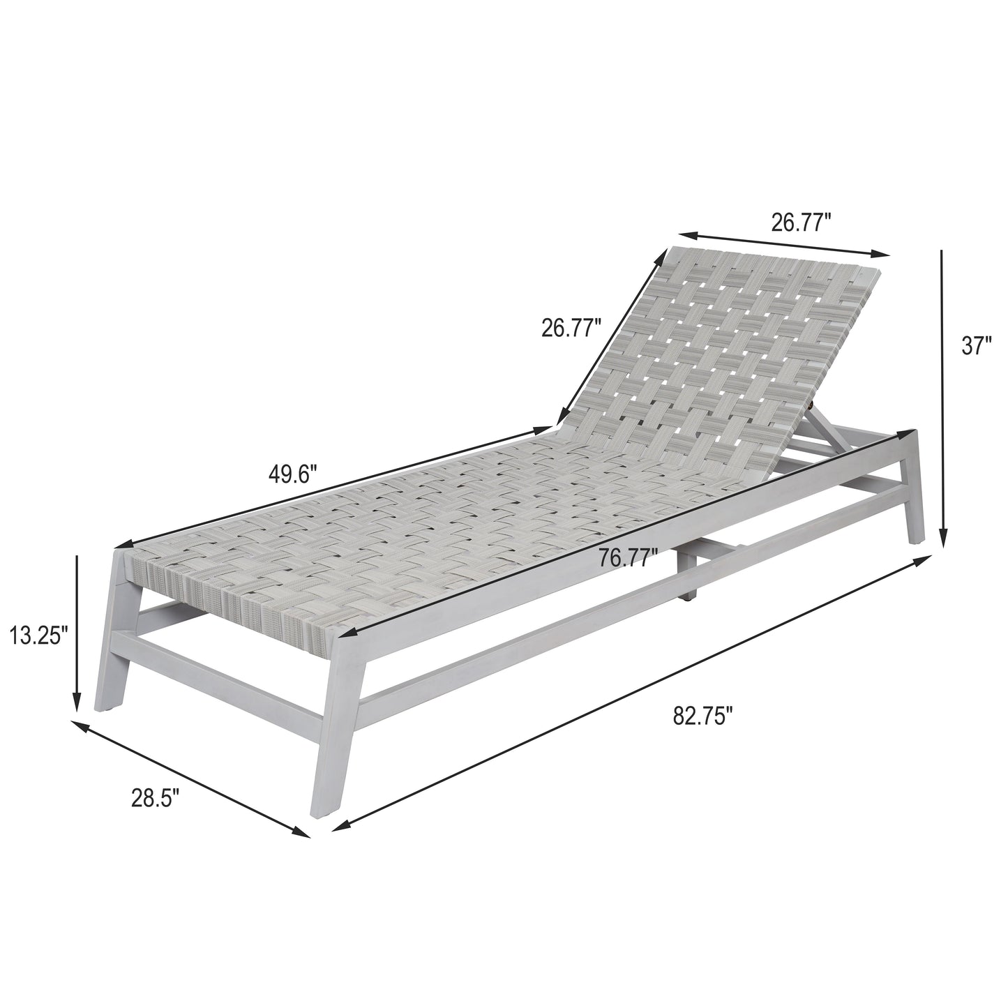 Outdoor Rope Chaise Lounge