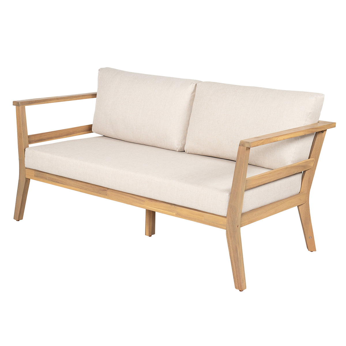 Acacia Outdoor Loveseat & Coffee Table Set for Patio