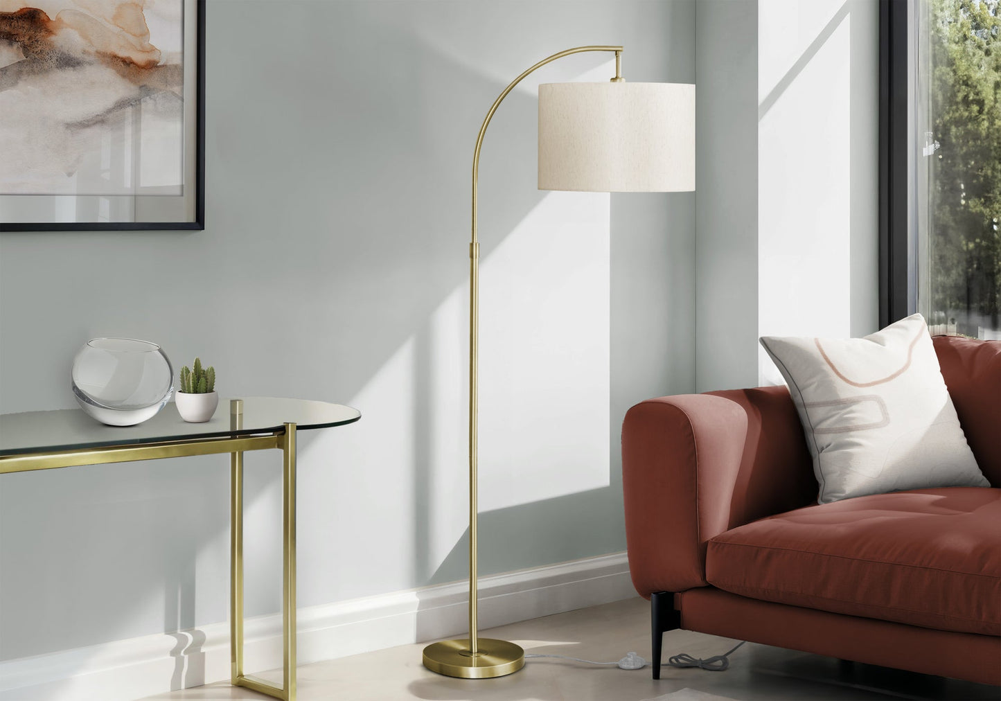 65" Tall Arc Floor Lamp