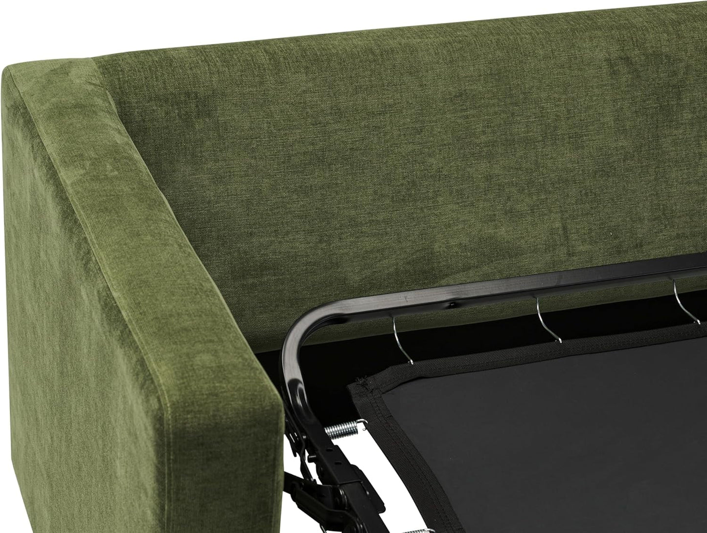 EightyTwoInches Pull Out Sofa Bed With Hidden Mattress