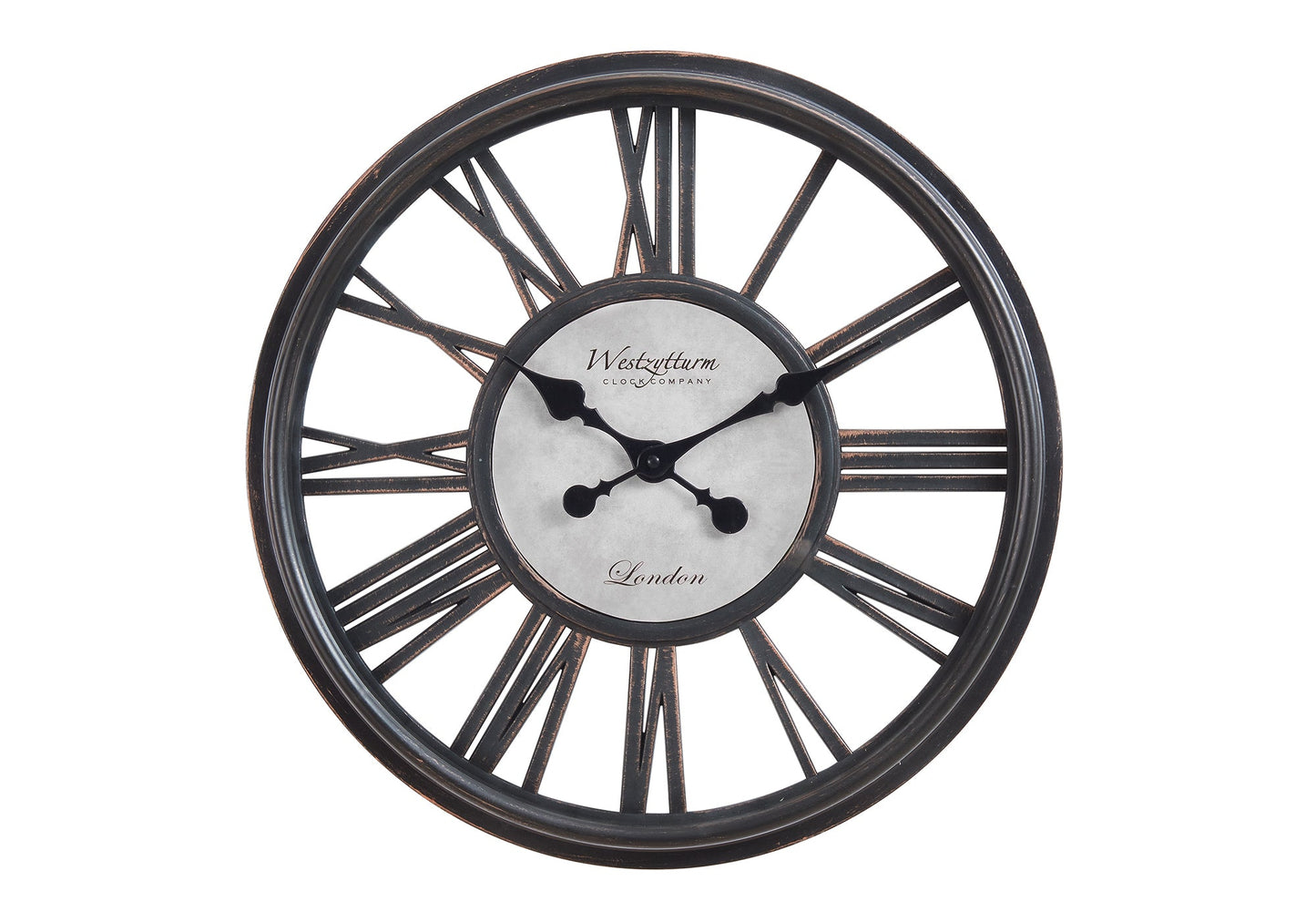 Clocks, 18' Round, Wall Clock, Antique Black, Transitional