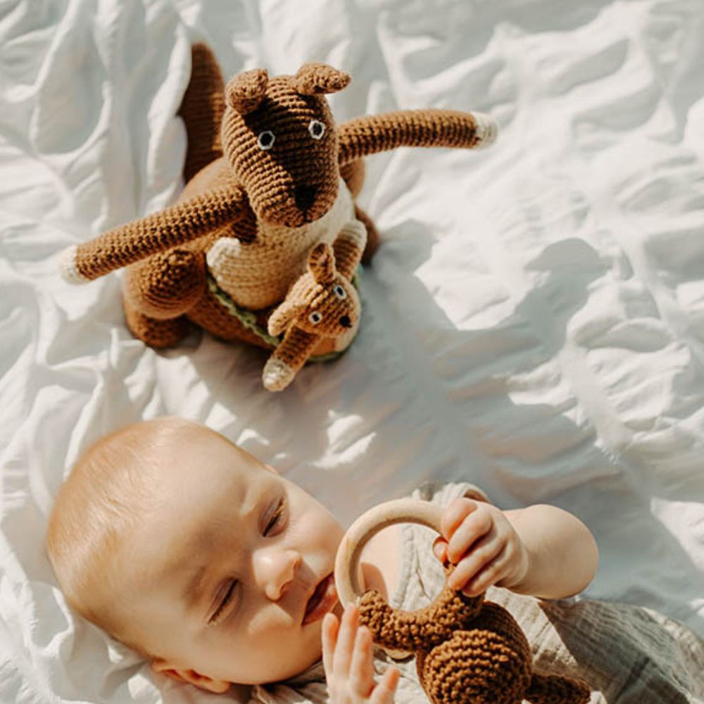 Large Animal Kangaroo with Kid