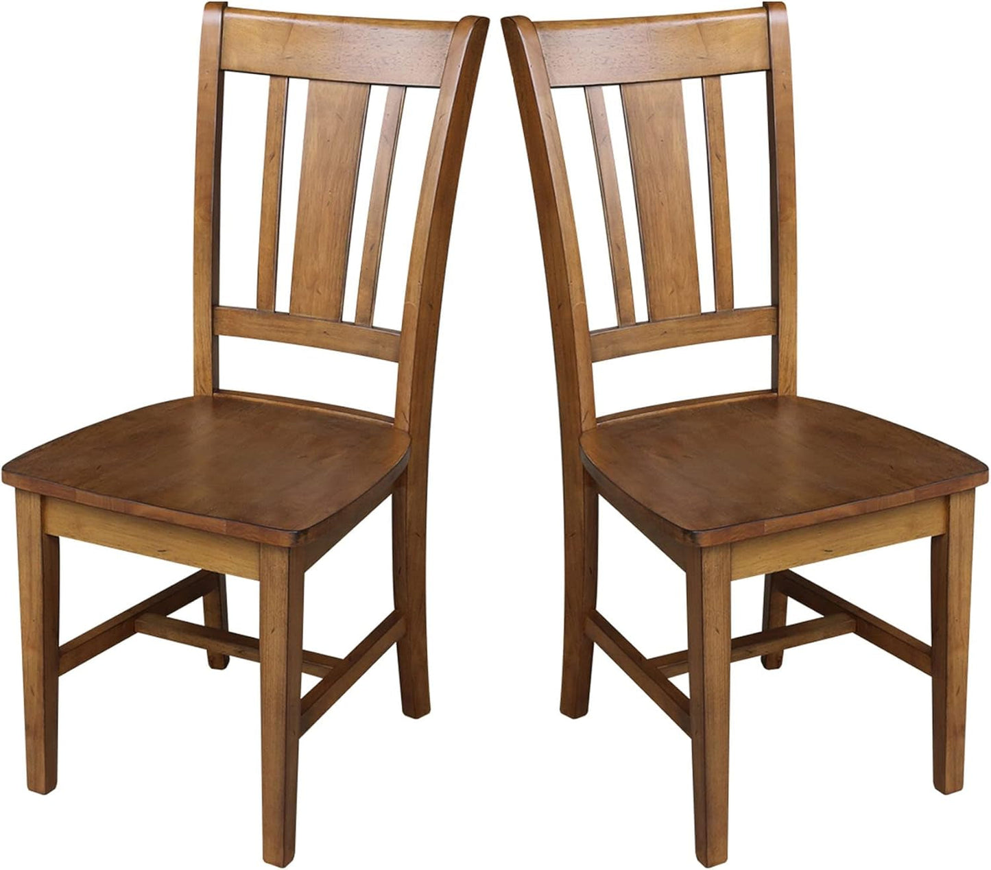 International Concepts San Remo Pecan Parawood Dining Chair