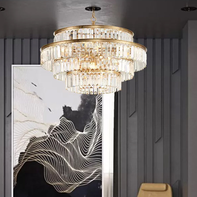 Cascading Brilliance: A Majestic Centerpiece for Your Dining Room