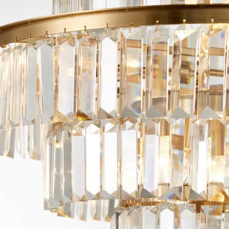 Cascading Brilliance: A Majestic Centerpiece for Your Dining Room