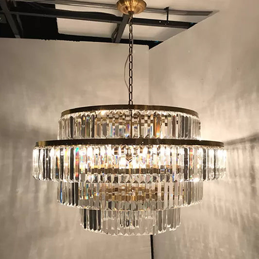 Cascading Brilliance: A Majestic Centerpiece for Your Dining Room