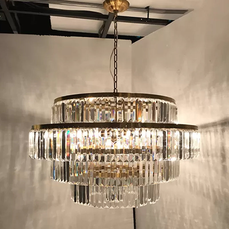 Cascading Brilliance: A Majestic Centerpiece for Your Dining Room