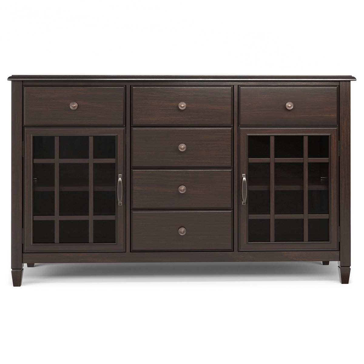 Connaught 60 Inch Wide Solid Wood Sideboard Buffet in Chestnut