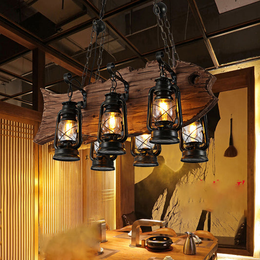 Embrace Coastal Charm with the Black Kerosene Chandelier