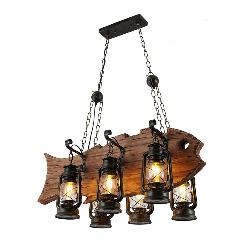 Embrace Coastal Charm with the Black Kerosene Chandelier